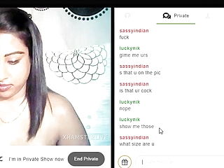 Frolicking with Indian web cam bi atch